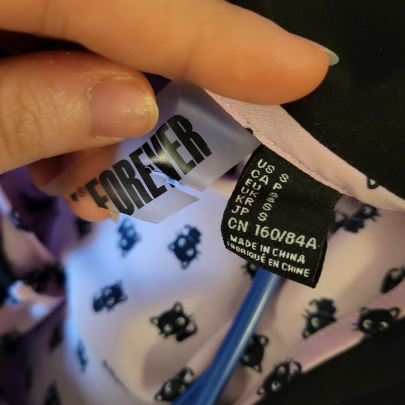 Cute Black Cat Dress HotTopic/HelloKitty - Picture 7 of 13